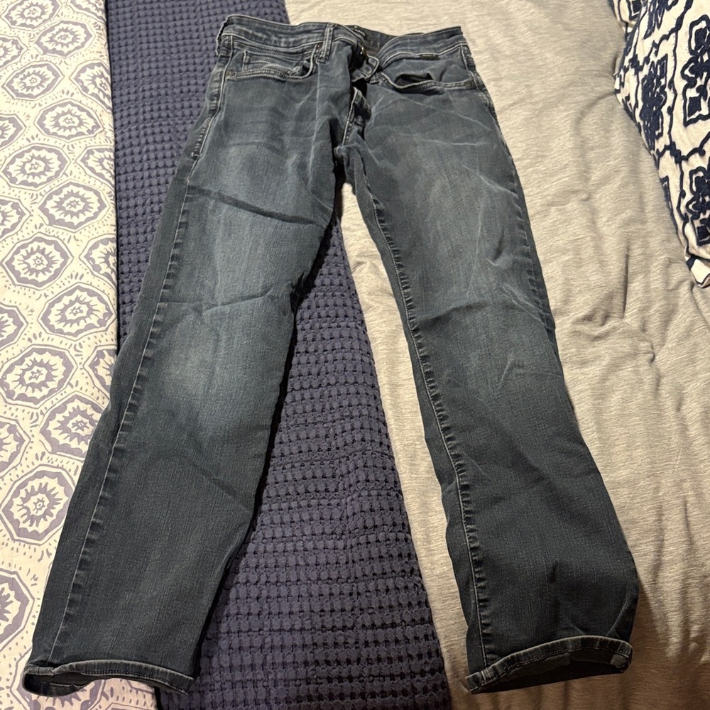Mavi Men's Faded Navy Slim Straight Jeans